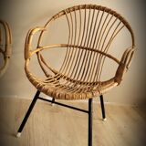 Duo rattan chairs