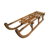 Luge vintage en bois pour 1 à 2 personnes