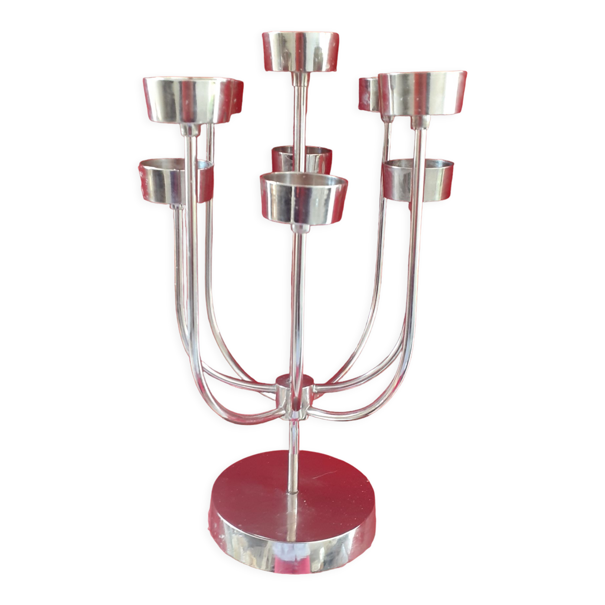 Design chandelier 9 spokes in steel