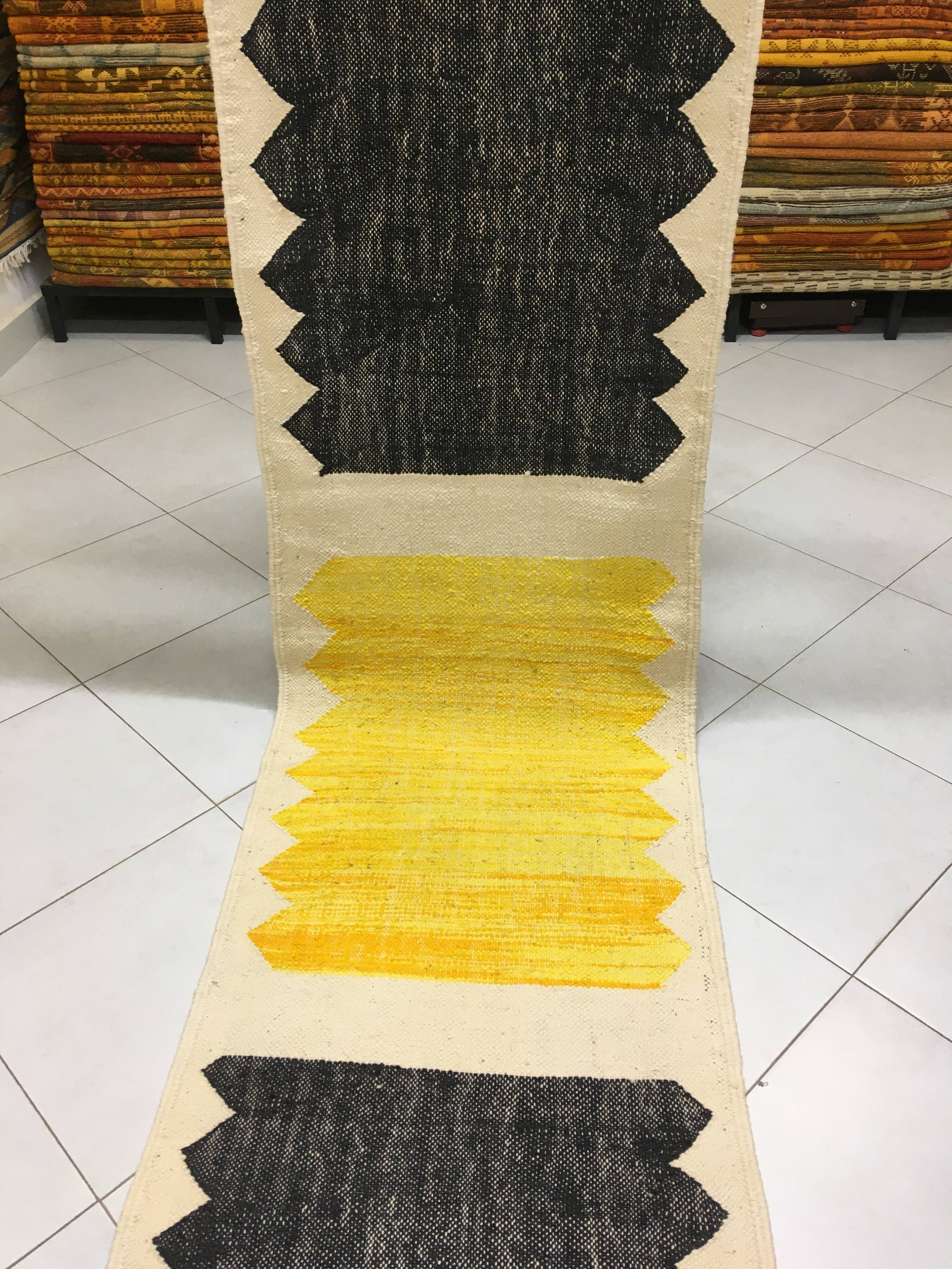 Boujaad Kilim Hallway Rug 3m65 x 75cm