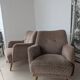 Paire de fauteuils cosy, vintage 1960
