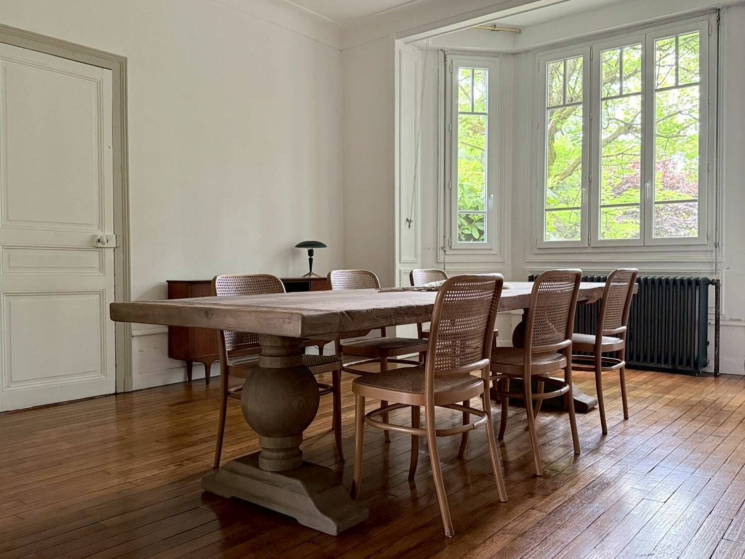 Monastery table in solid old oak – SUN 400 by 120 cm
