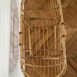 Vintage wicker crib