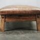 1940s Czechoslovak Oak and Patinated Leather Gym Bench