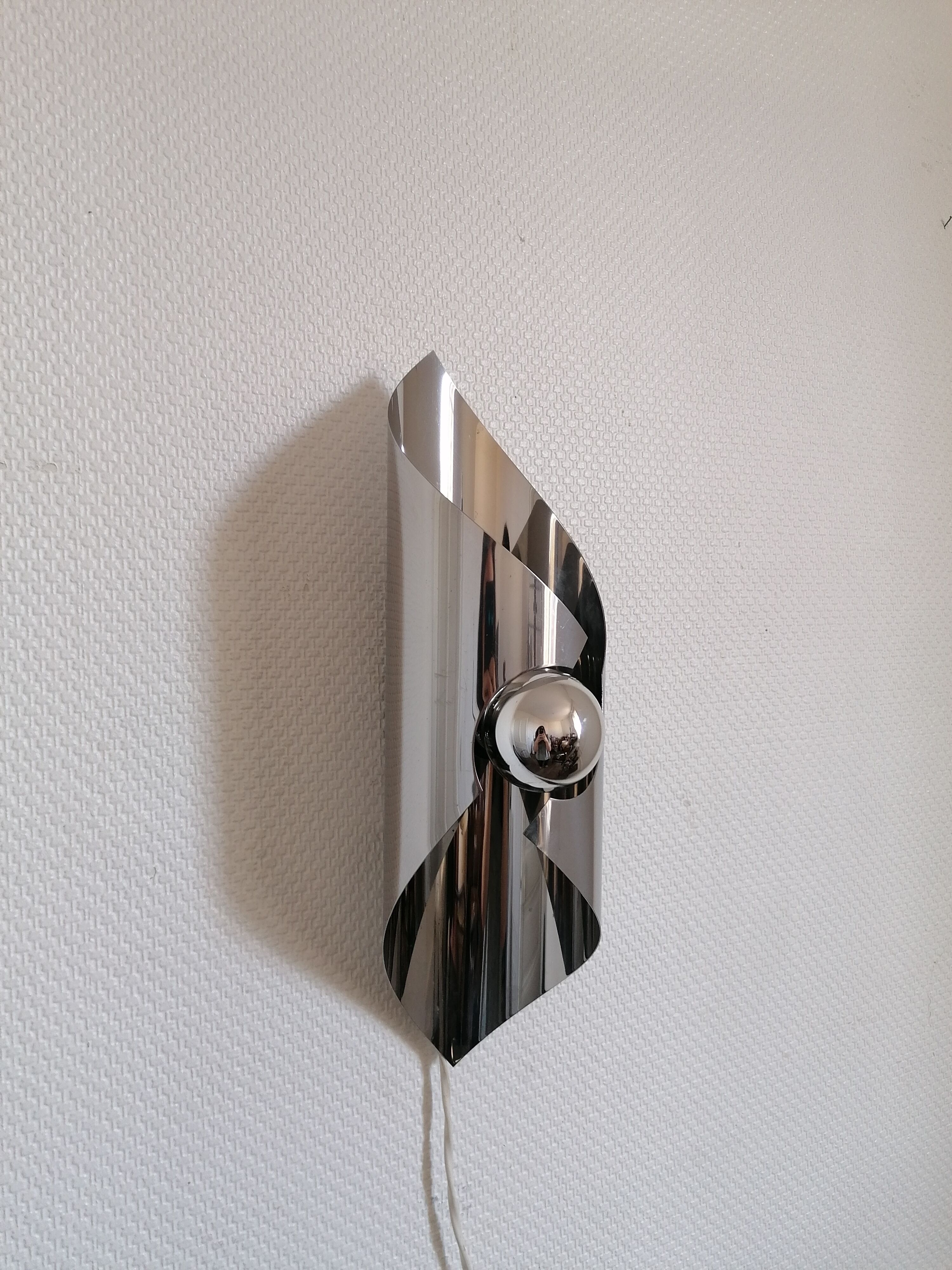 1970 Chrome wall light