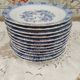 Set of 12 Bavaria porcelain dessert plates model China Blau