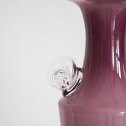 Vintage purple glass decorative vase, mid-century style, Europe, 1960s.