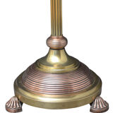 Edwardian Brass and Copper Floor Standard Lamp