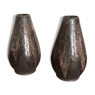 Pair of sandstone vases by Lebret puisaye