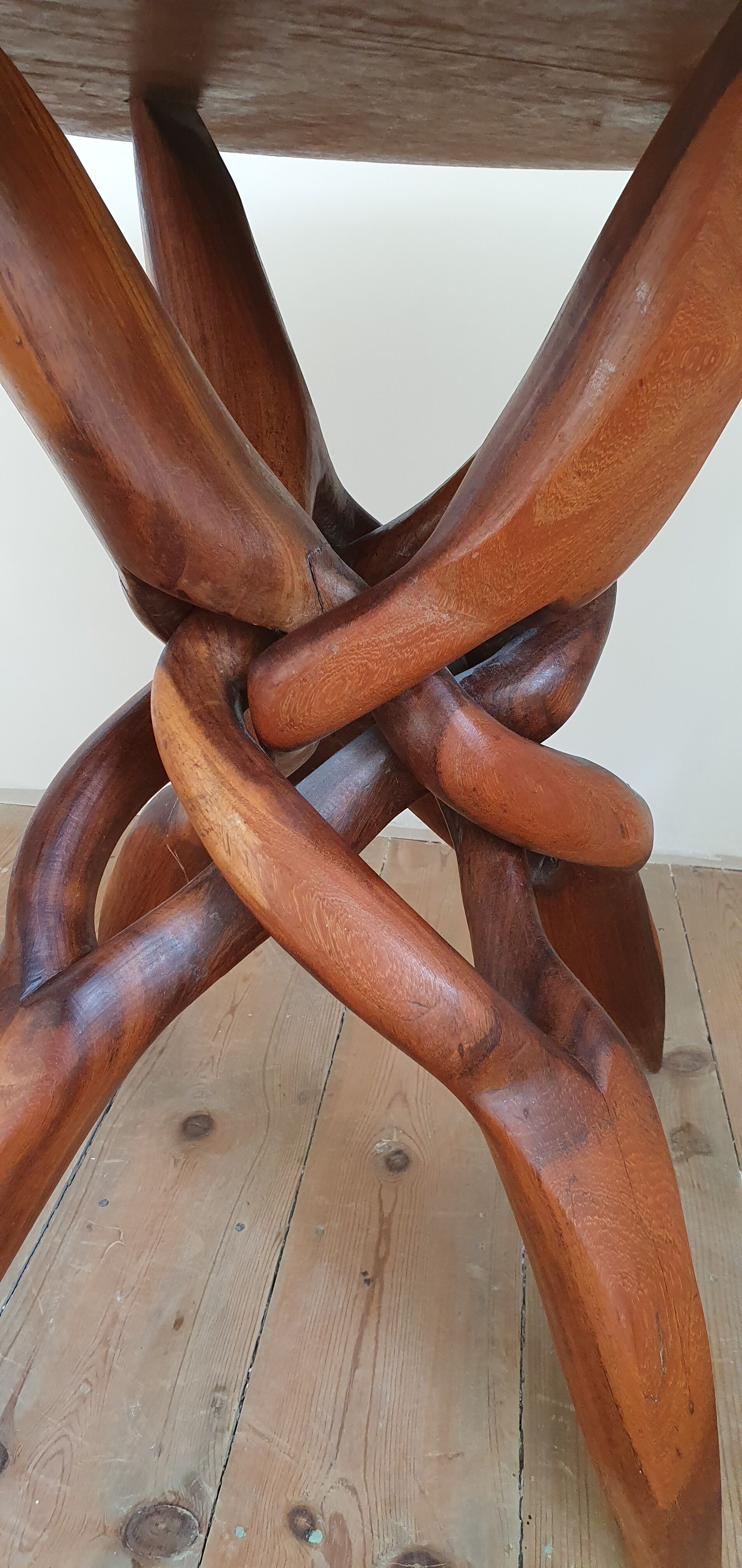 African teak root table 50s