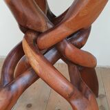African teak root table 50s