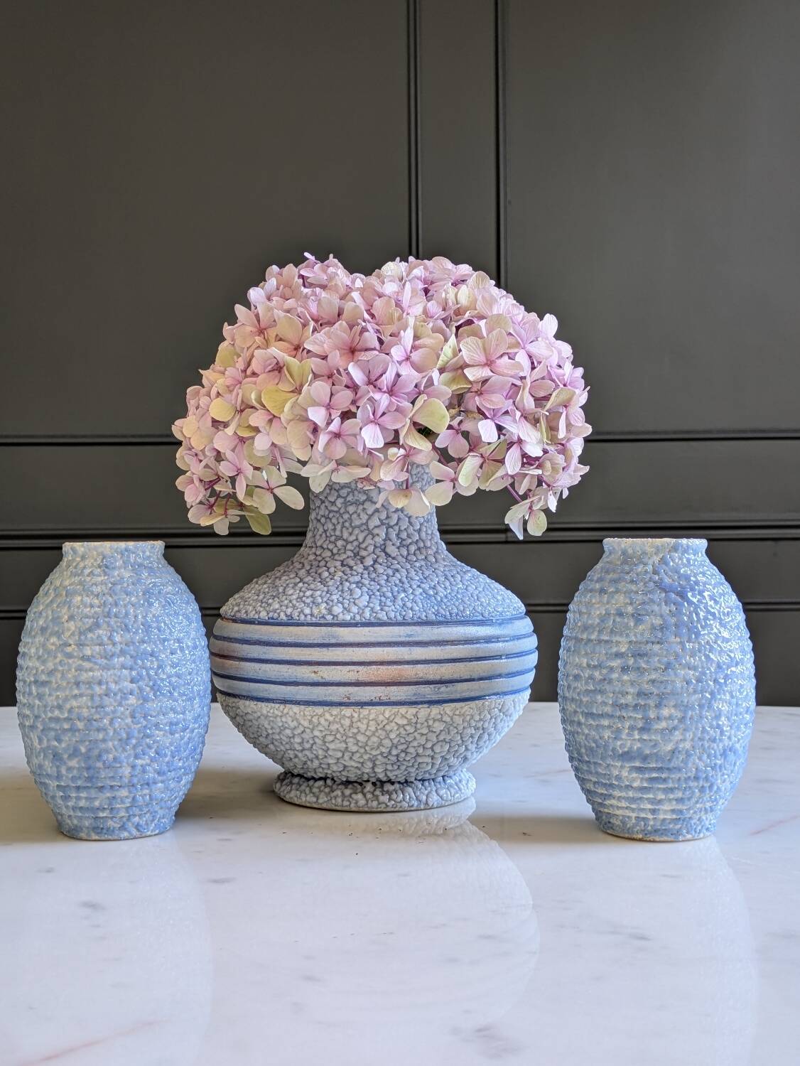 Art Deco vase trio ODYV