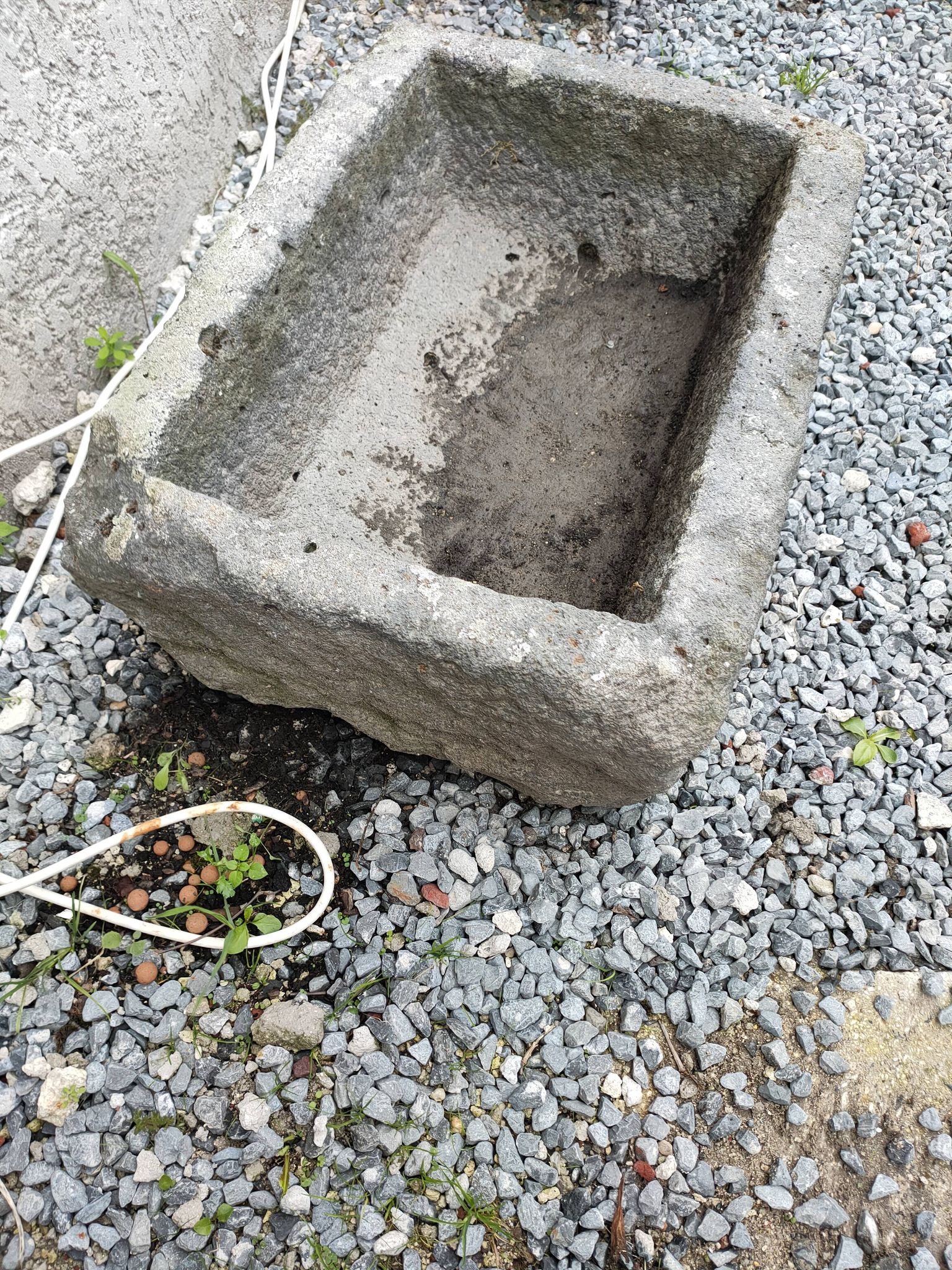 Blue stone tray cut 19th century