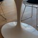 Oval Knoll Saarinen table in Carrara marble