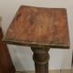colonne pilier cannelé en bois
