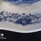Set of a gravy boat and 2 Sarreguemines ceramic ravines, Derby model