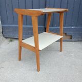 Side table with compass legs