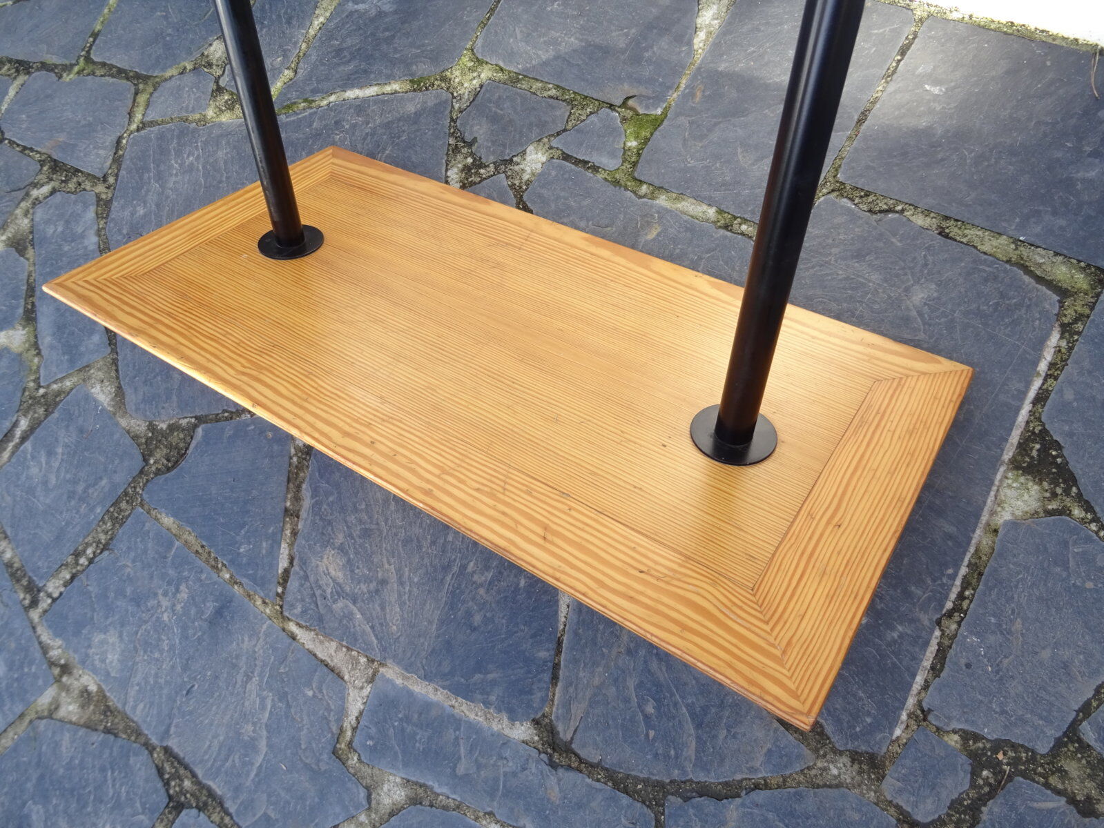 Wearing Scandinavian metal and wood wardrobe