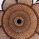 Wicker caning pendant light