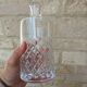 Ancienne carafe en cristal taillé avec bouchon 1l