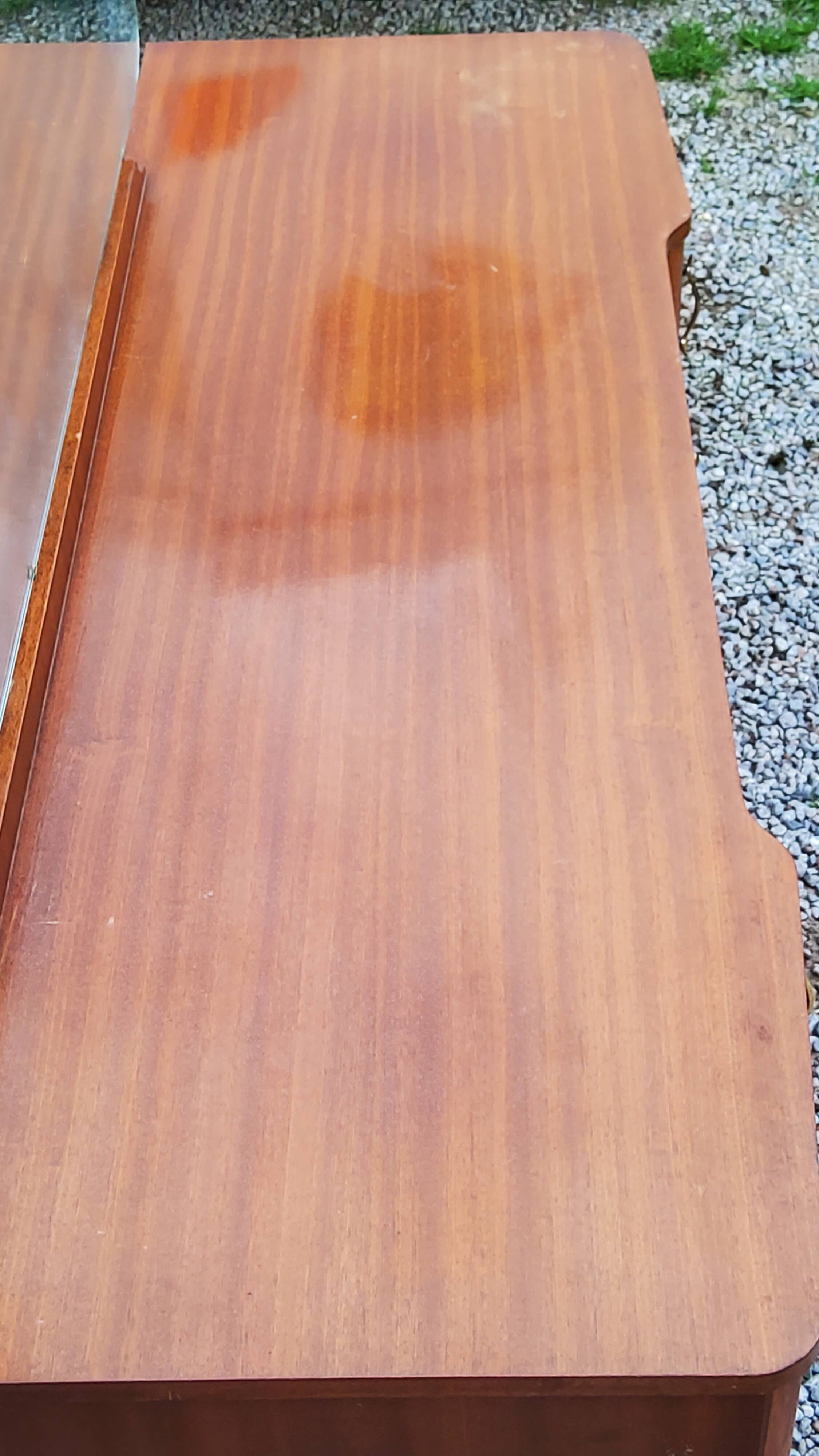 Vintage 1960s mahogany dressing table chest of drawers