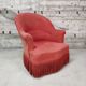 Pink toad armchair