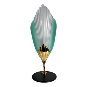 Pair of Nefertiti Murano table lamps