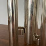 Triple vase "Organ" metal Space Age