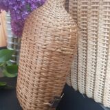 Wicker covered bottle
