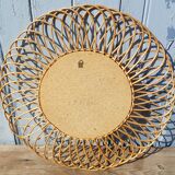 Wicker mirror 49 x 49 cm