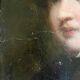 HSP painting "Romantic portrait" young man two-sided 19th century