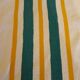 Hand-embroidered tablecloth and its 12 napkins - Encrypted " M V " -80s
