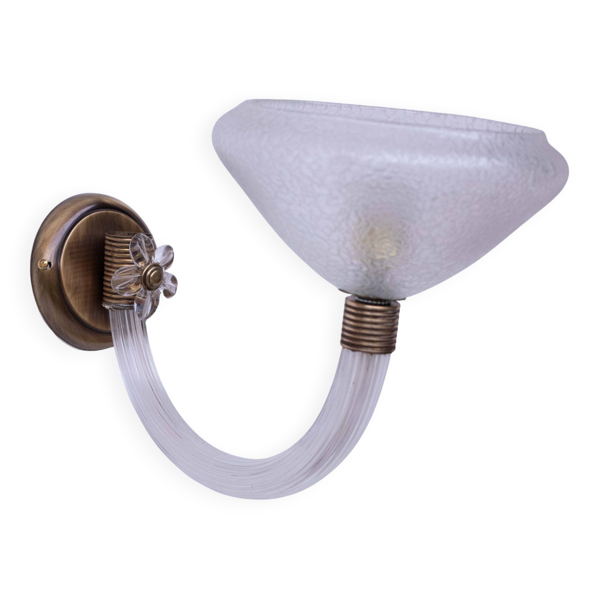 Vintage Venini Wall Murano Glass Light, 1960