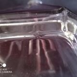 Art Deco carafe in red cut glass, in the style of Karl Palda