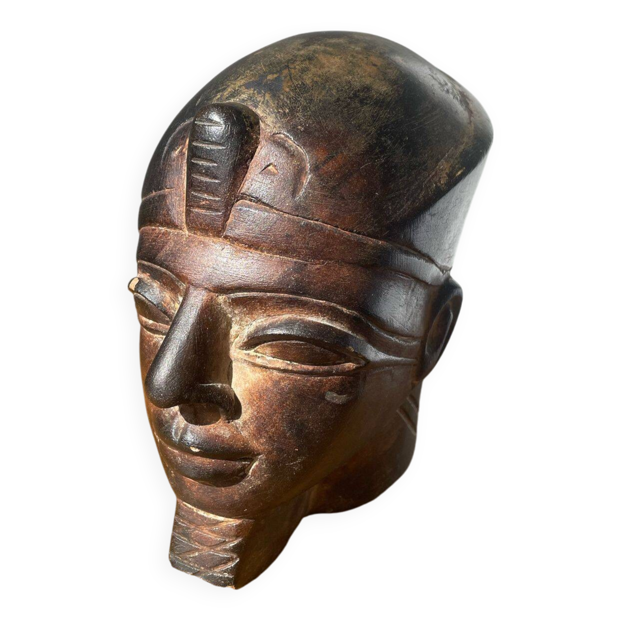 Egyptian sculpture, head / bust of pharaoh
