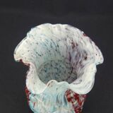 Clichy, Legras, glass vase with tufted decoration