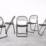 Vintage Mid-Century Modern Minimalist Black Metal Åland Chair from Ikea