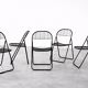 Vintage Mid-Century Modern Minimalist Black Metal Åland Chair from Ikea