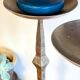 Large Paris steel candle holders