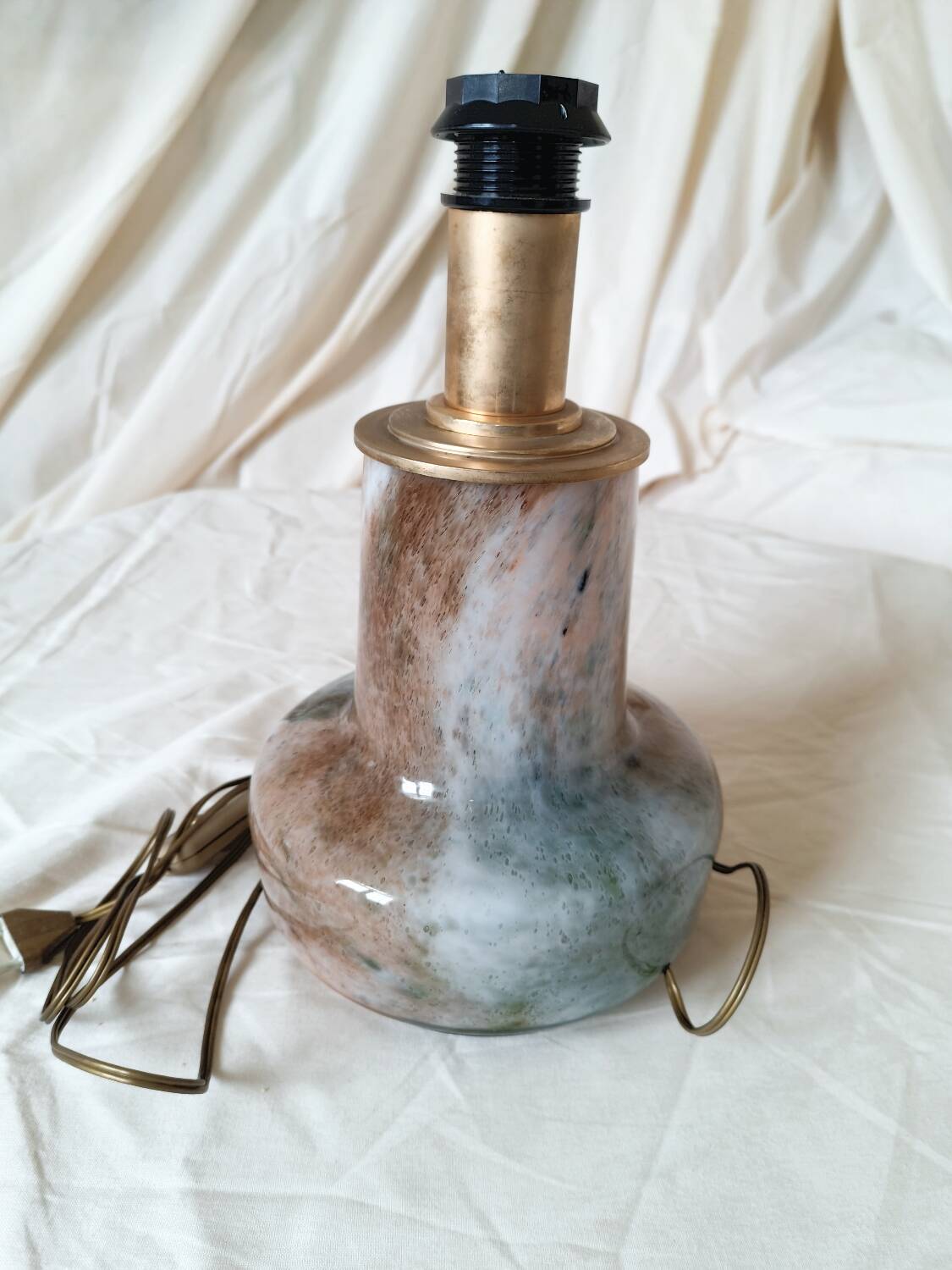 Murano glass and brass lamp, 1970