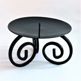 Black wrought iron picnic candle holder