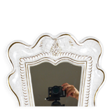 Art Deco Wall Mirror Theatre in Terracotta by Gmundner Keramik, Austria, 1930s