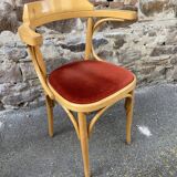4 chairs Bentwood restaurant armchairs vintage 80s French bistro bentwood a