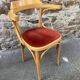 4 chaises Fauteuils restaurant bois courbé vintage 80s French bistro bentwood a