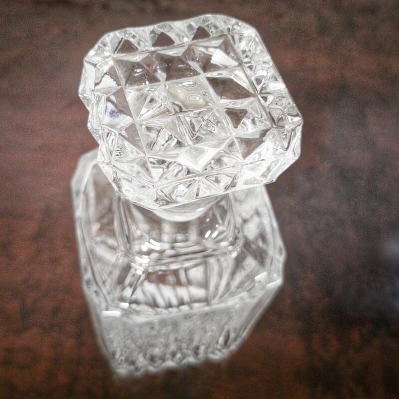 Crystal whiskey carafe