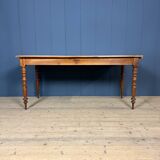 Antique cherry wood dining table from France.