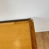 Buffet bas vintage en bois clair, 1960/70