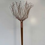 Italian Floor Lamp in Wood, Copper and Brass, Paolo Donatello, 1990s