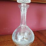 Set of decanters and other crystals