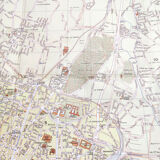 Vintage map of Marseille 1970